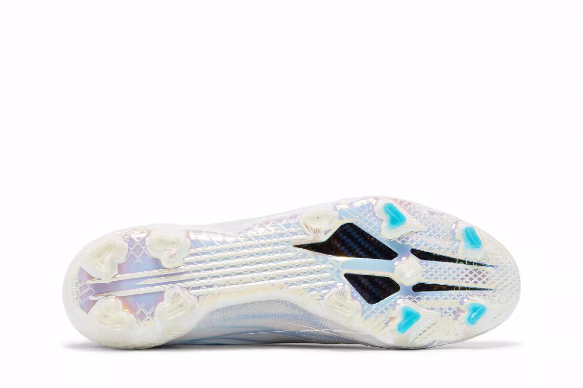 adidas X Speedflow+ FG White Legacy Indigo, view 5