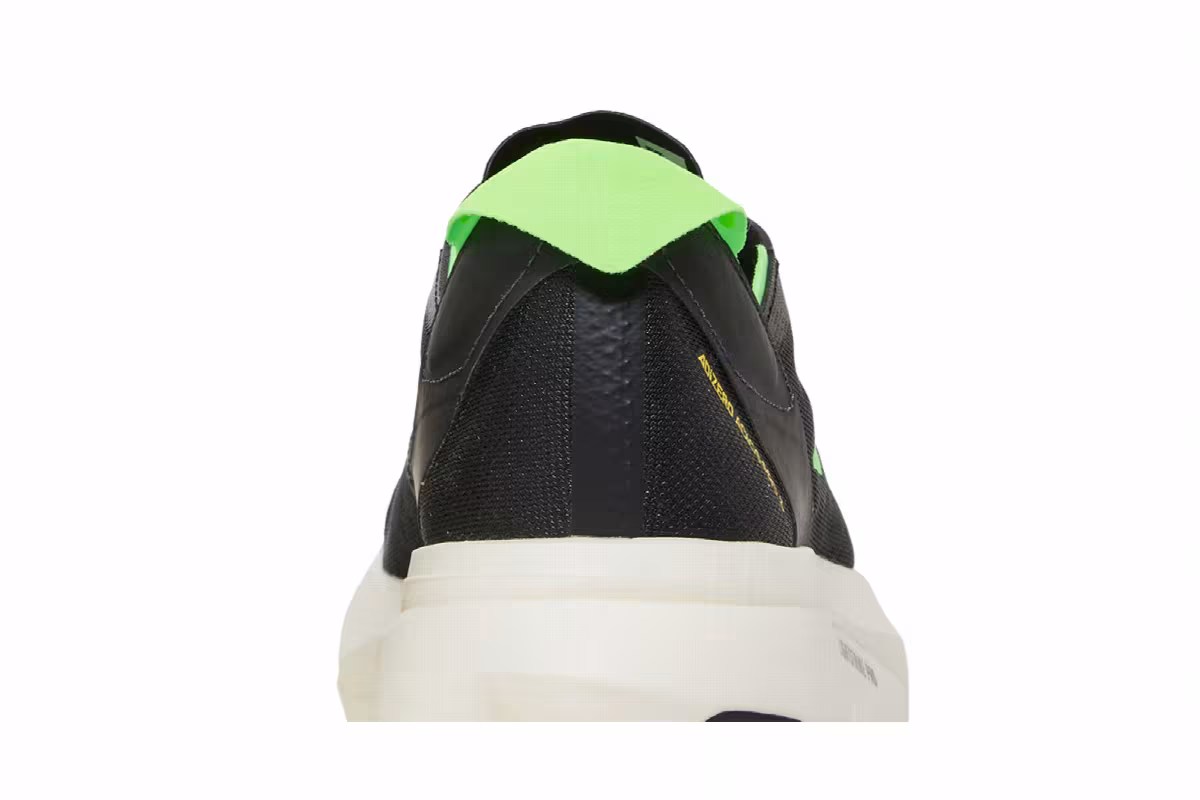 adidas Men's Adizero Adios Pro 3 Core Black Solar Green, view 8