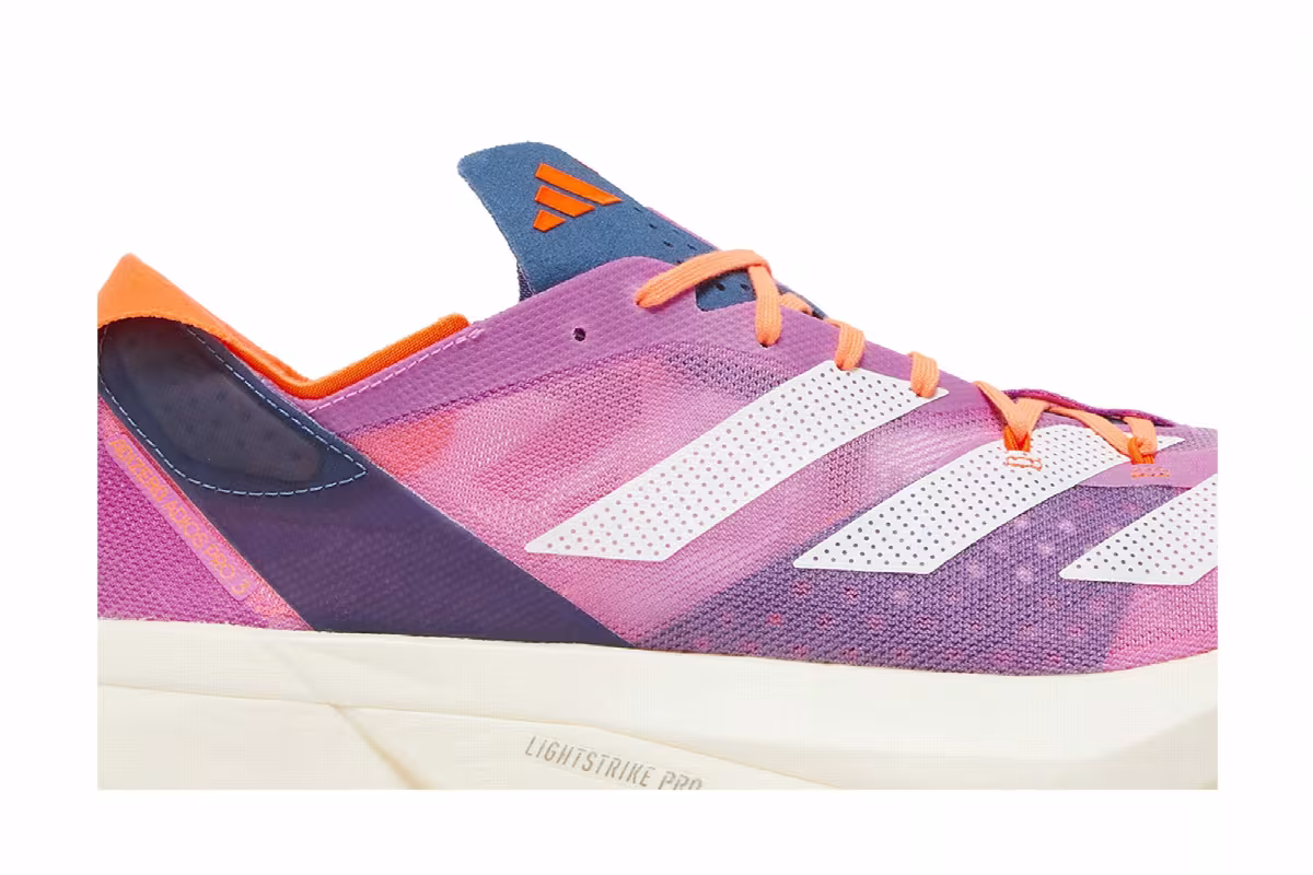 adidas Adizero Adios Pro 3 Pulse Lilac, view 3