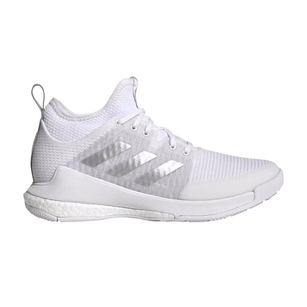 adidas Women's Crazyflight Mid White Silver Metallic 2022