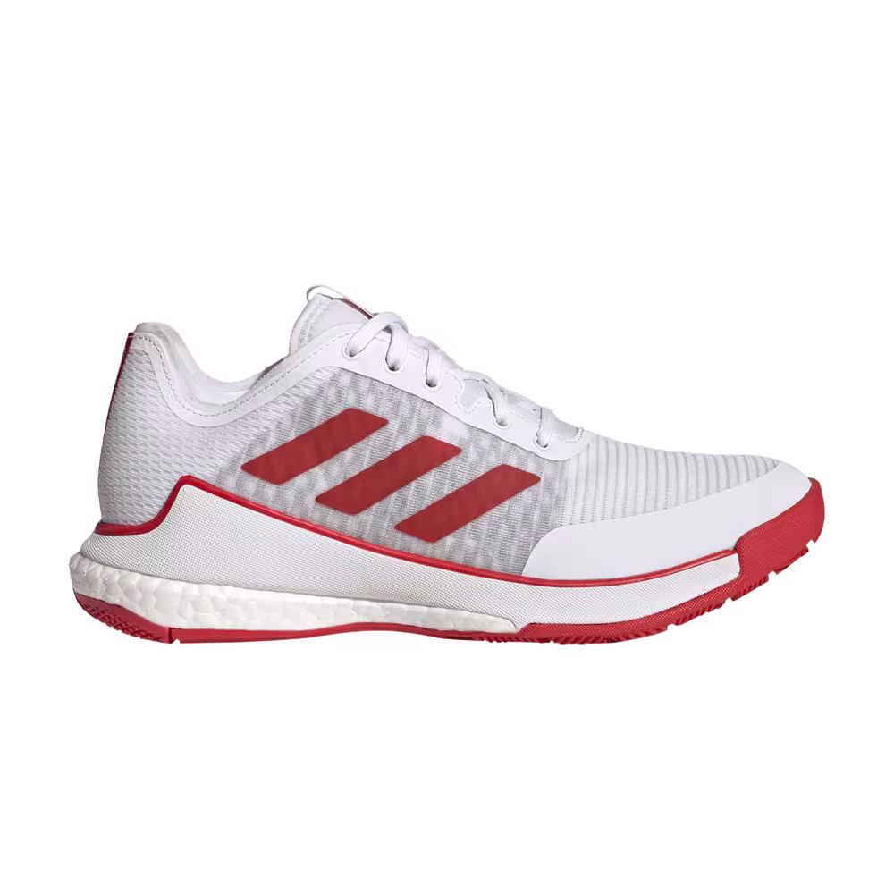 Adidas Women's Crazyflight White Vivid Red