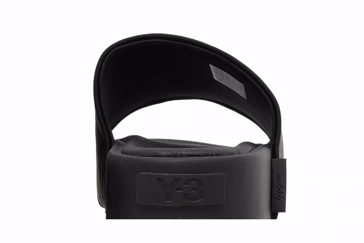 adidas Y-3 Slide Black, view 8