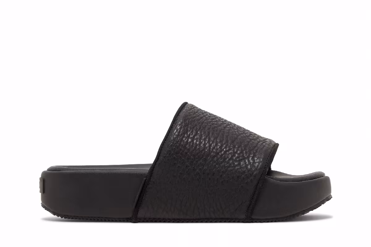 adidas Y-3 Slide Triple Black, view 2