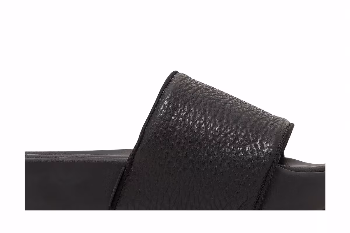 adidas Y-3 Slide Triple Black, view 3