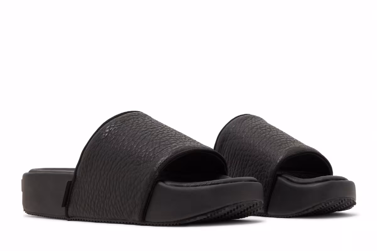 adidas Y-3 Slide Triple Black, view 9