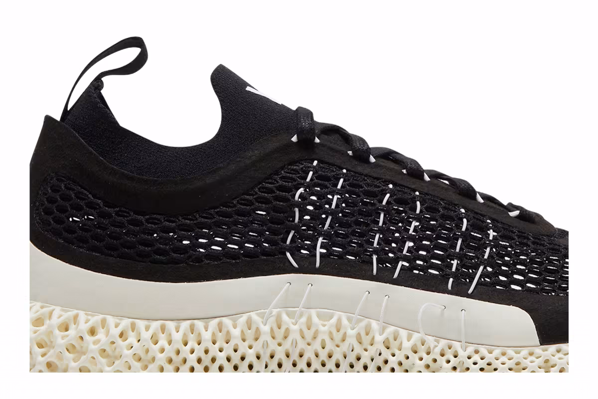 adidas Y-3 Runner 4D Halo Black White, view 3
