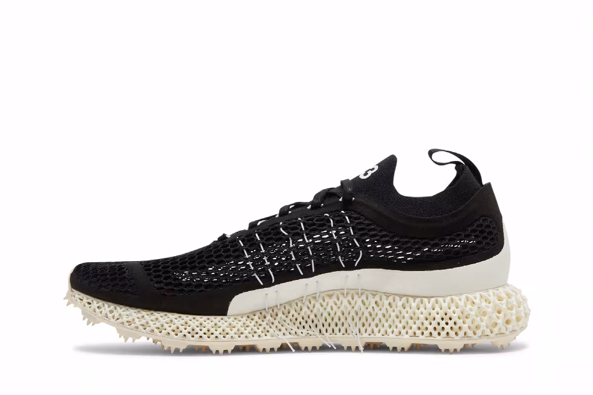 adidas Y-3 Runner 4D Halo Black White, view 4