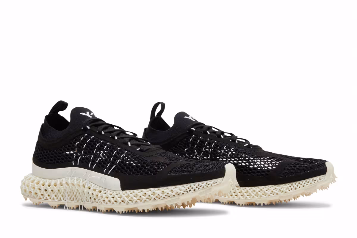 adidas Y-3 Runner 4D Halo Black White, view 9