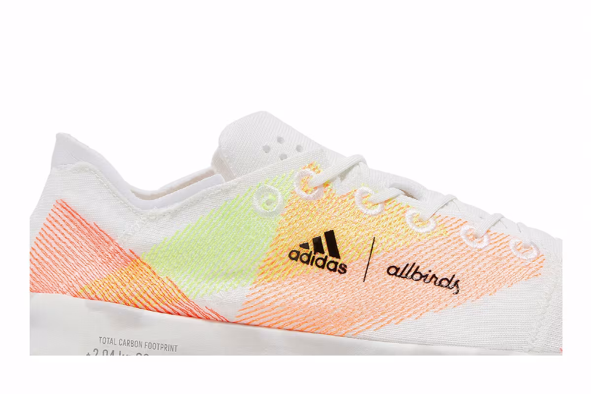 Allbirds x adidas Women's Adizero 2.94 KG CO2e Acid Red, view 3