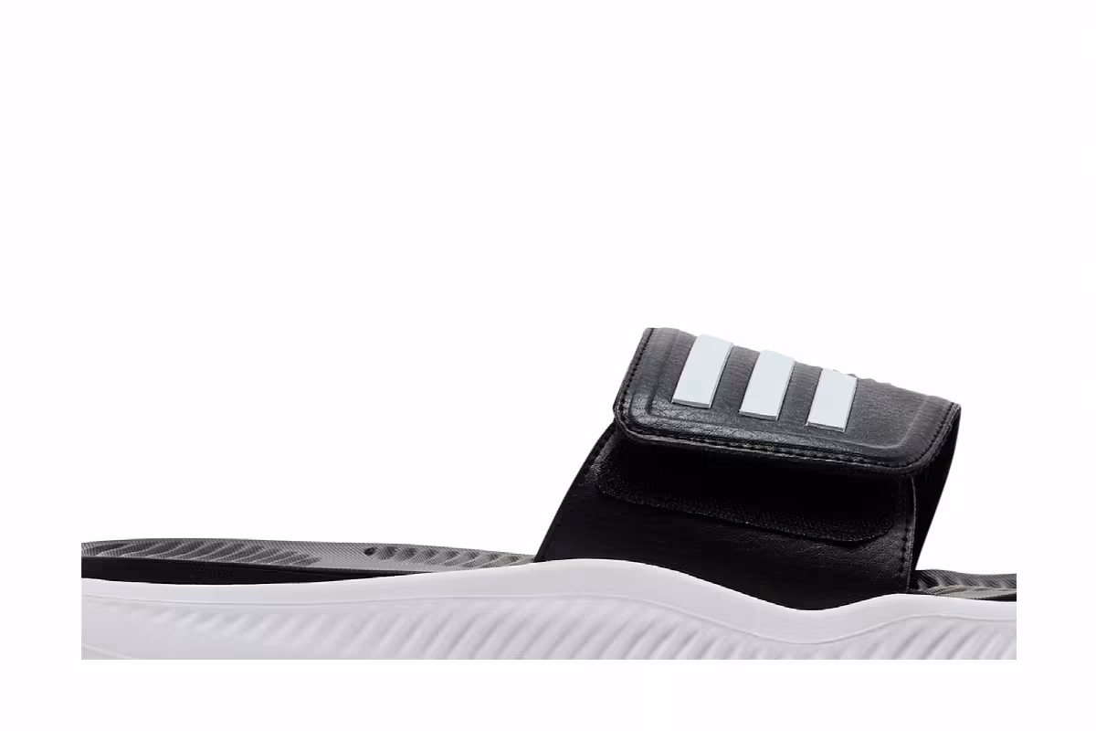 adidas Alphabounce Slide Black White, view 3