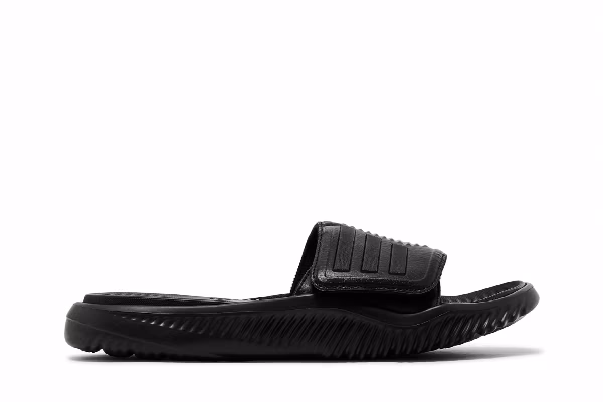 adidas Alphabounce Slide Triple Black, view 2