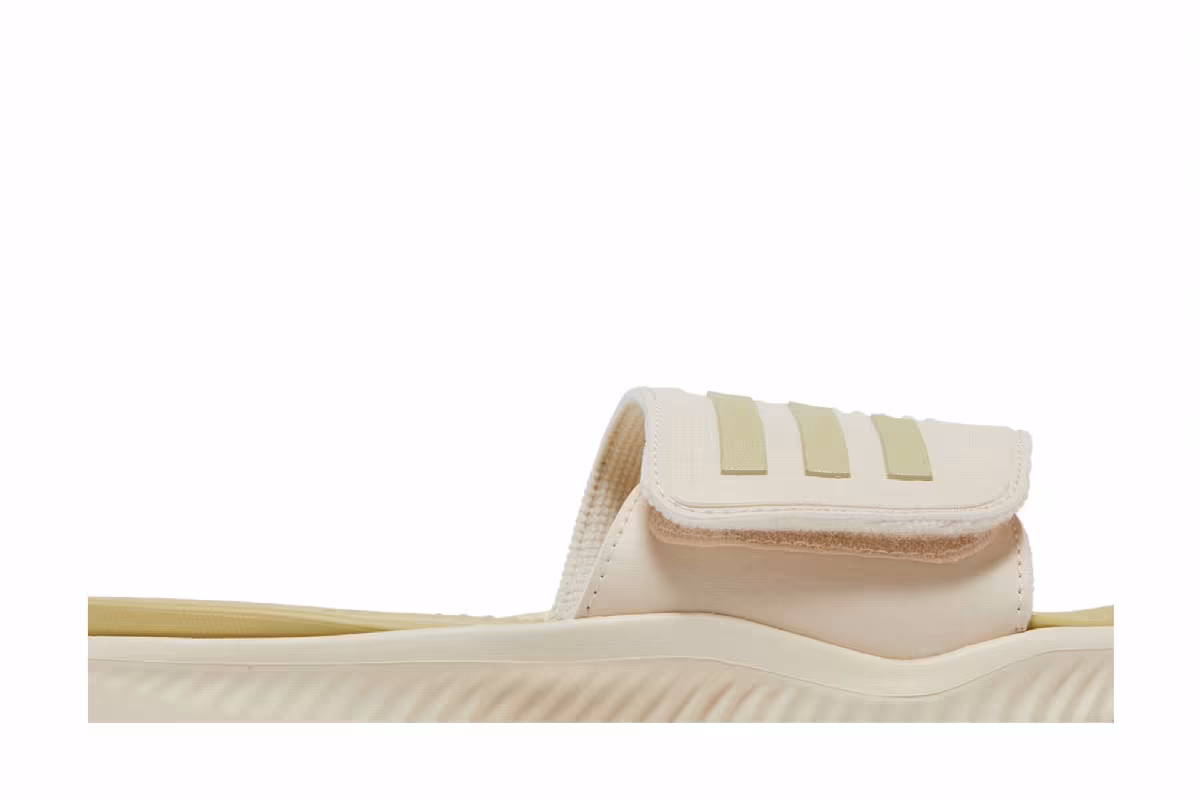 Adidas Alphabounce Slide Wonder White Sandy Beige Metallic, view 3