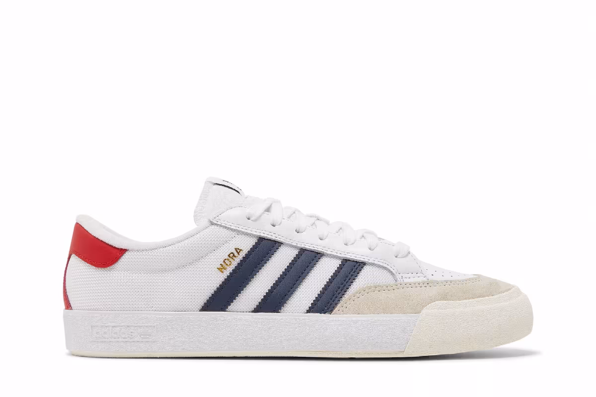 Adidas Nora White Navy Scarlet, view 2