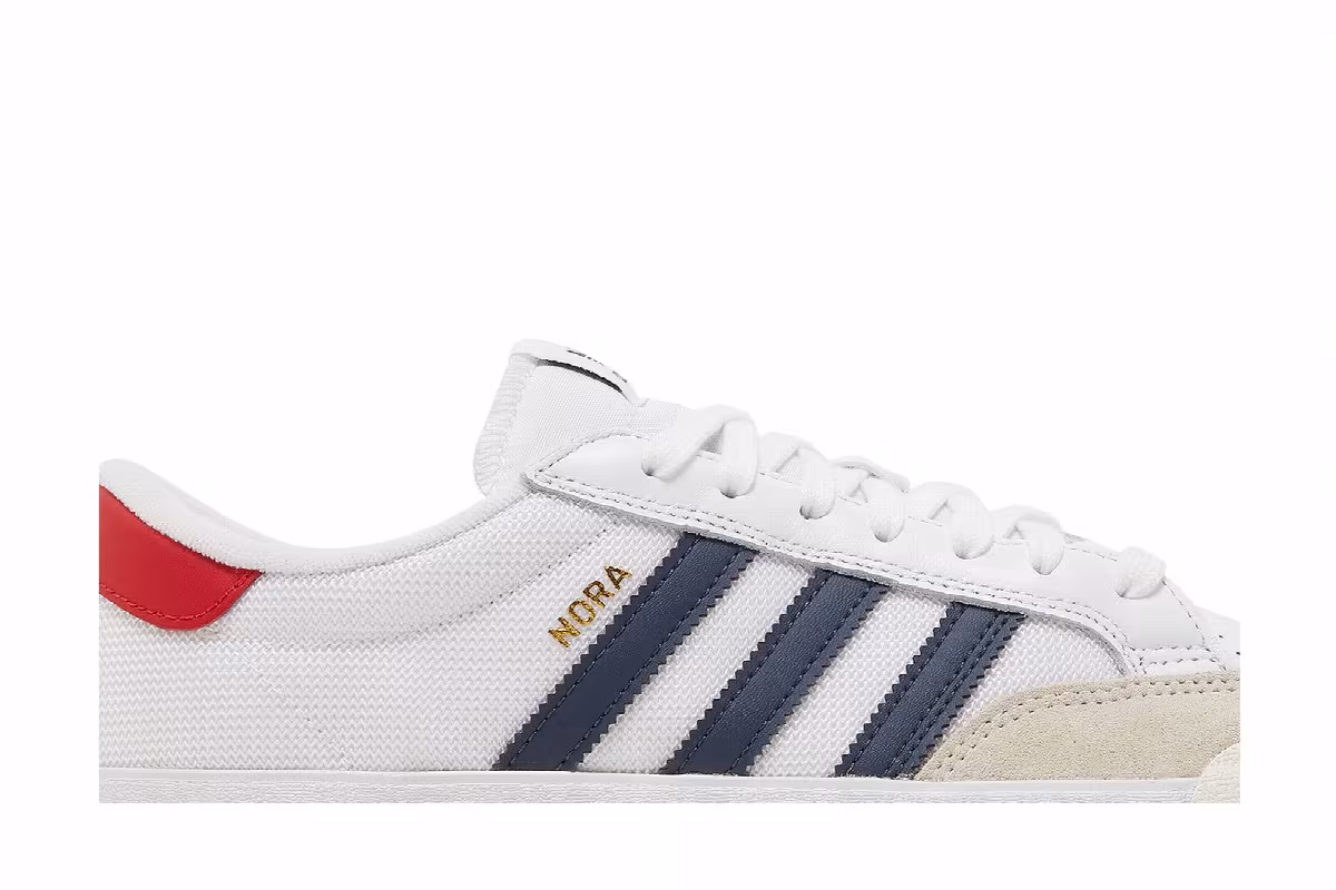 Adidas Nora White Navy Scarlet, view 3