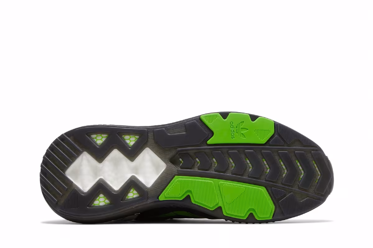 Kawasaki Ninja x adidas ZX 5000 Boost Black Green, view 5