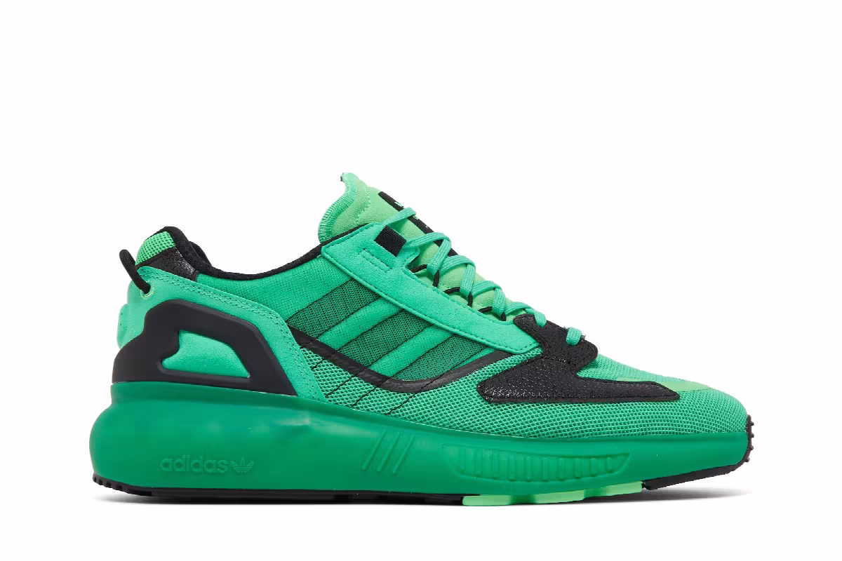 Adidas ZX 5000 Boost Screaming Green, view 2