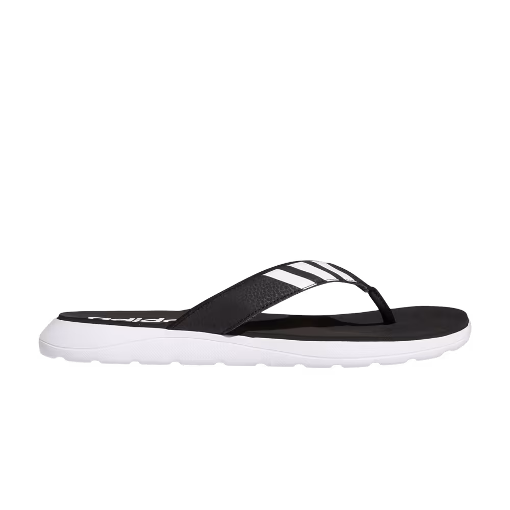 Adidas Comfort Sandal Black White