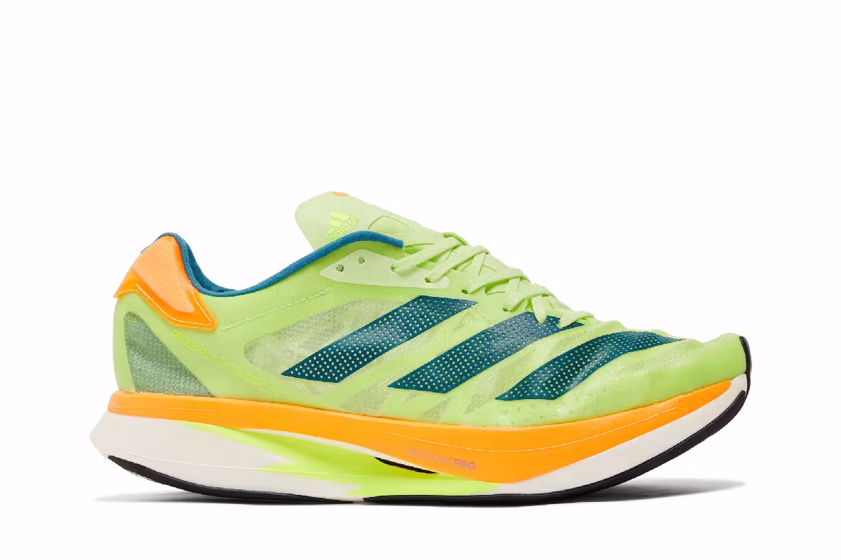 Adidas Adizero Adios Pro 2 Pulse Lime Flash Orange, view 2