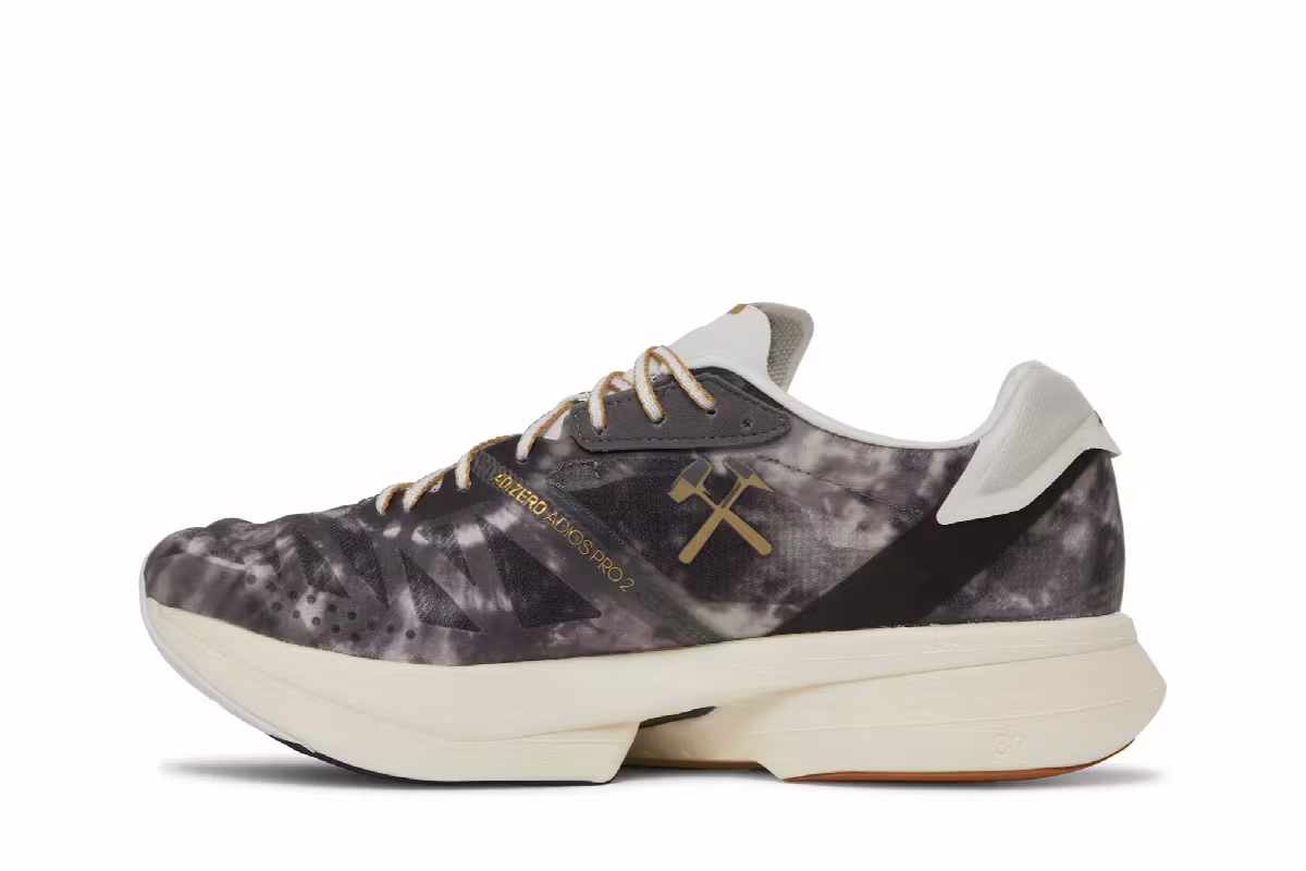 Tinman Elite x adidas Adizero Adios Pro 2 Grey Gold Metallic, view 4