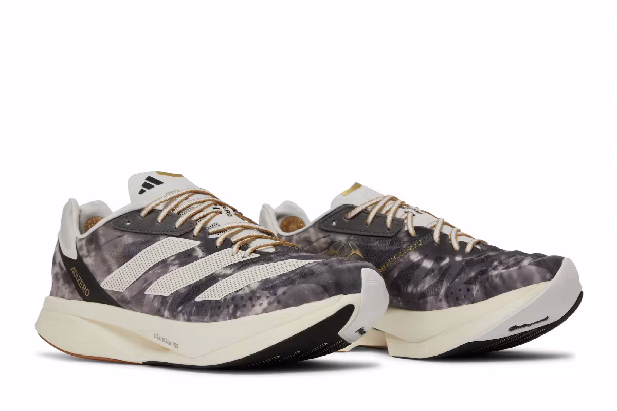 Tinman Elite x adidas Adizero Adios Pro 2 Grey Gold Metallic, view 9