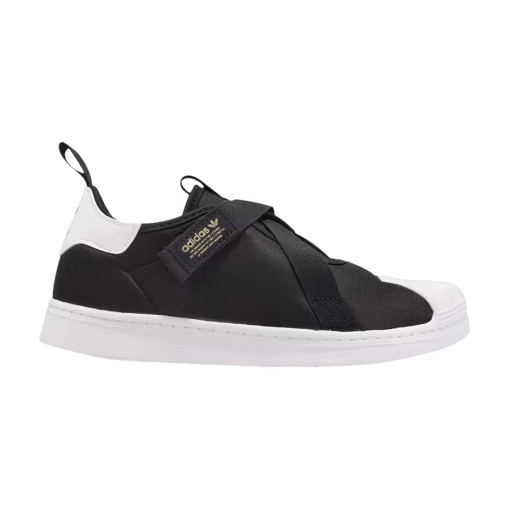 adidas Superstar 360 Little Kid Black White Gold