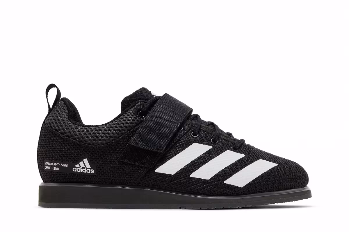adidas Powerlift 5 Black White, view 2