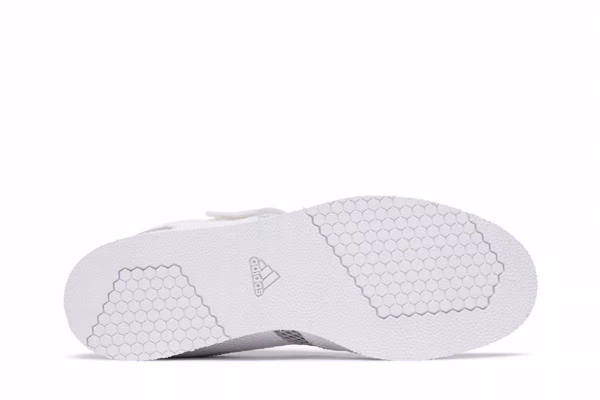 adidas Powerlift 5 White Black Grey, view 5