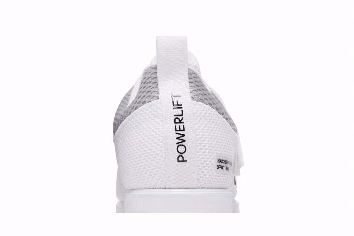 adidas Powerlift 5 White Black Grey, view 8
