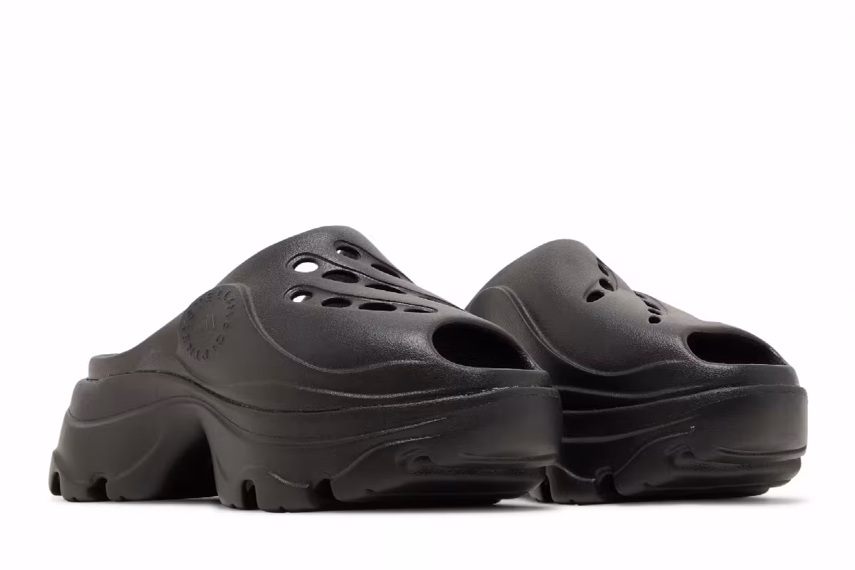 Stella McCartney x adidas Women's Clog Triple Black, view 9