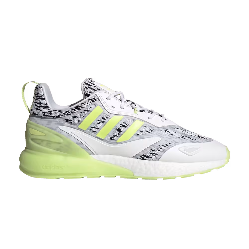 Adidas ZX 2K Boost 2.0 Digi - White Pulse Lime