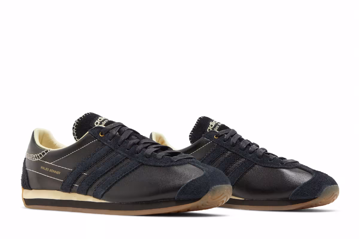 Wales Bonner x adidas Country Black Easy Yellow, view 9