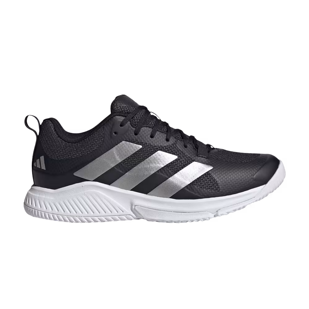 Adidas Women's Court Team Bounce 2.0 Black Silver Metallic