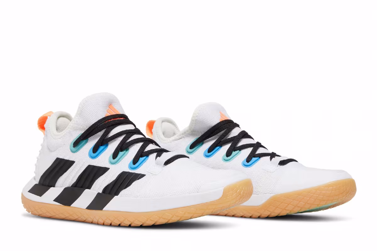 Adidas Women's Stabil Next Gen Primeblue Wide White Beam Orange Gum, view 9