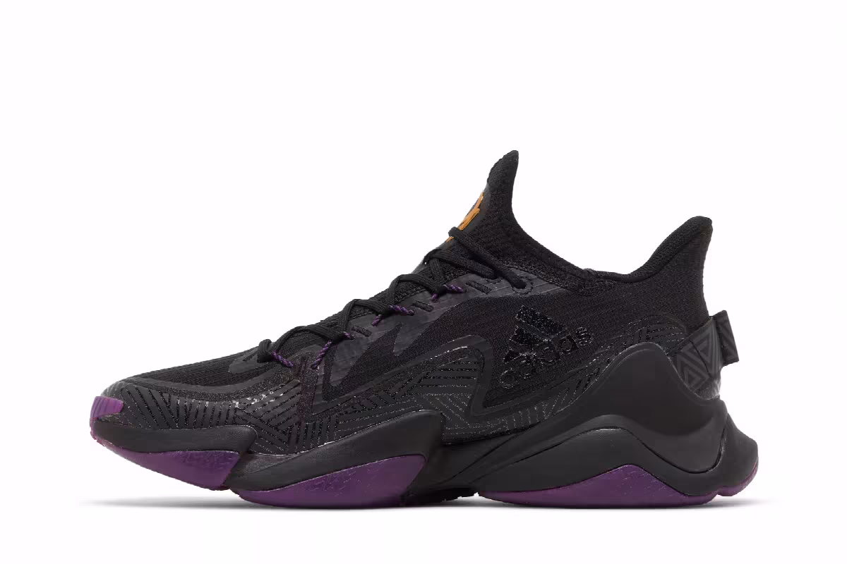 Marvel x adidas Mahomes 1 Impact FLX Black Panther, view 4
