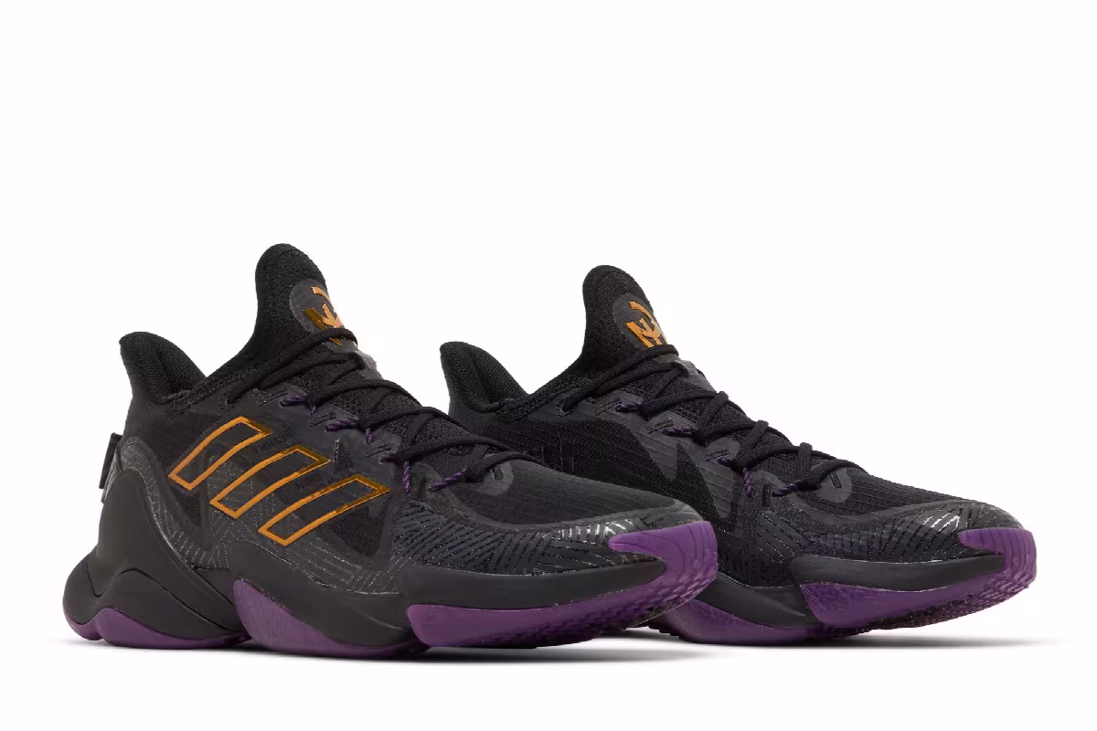 Marvel x adidas Mahomes 1 Impact FLX Black Panther, view 9