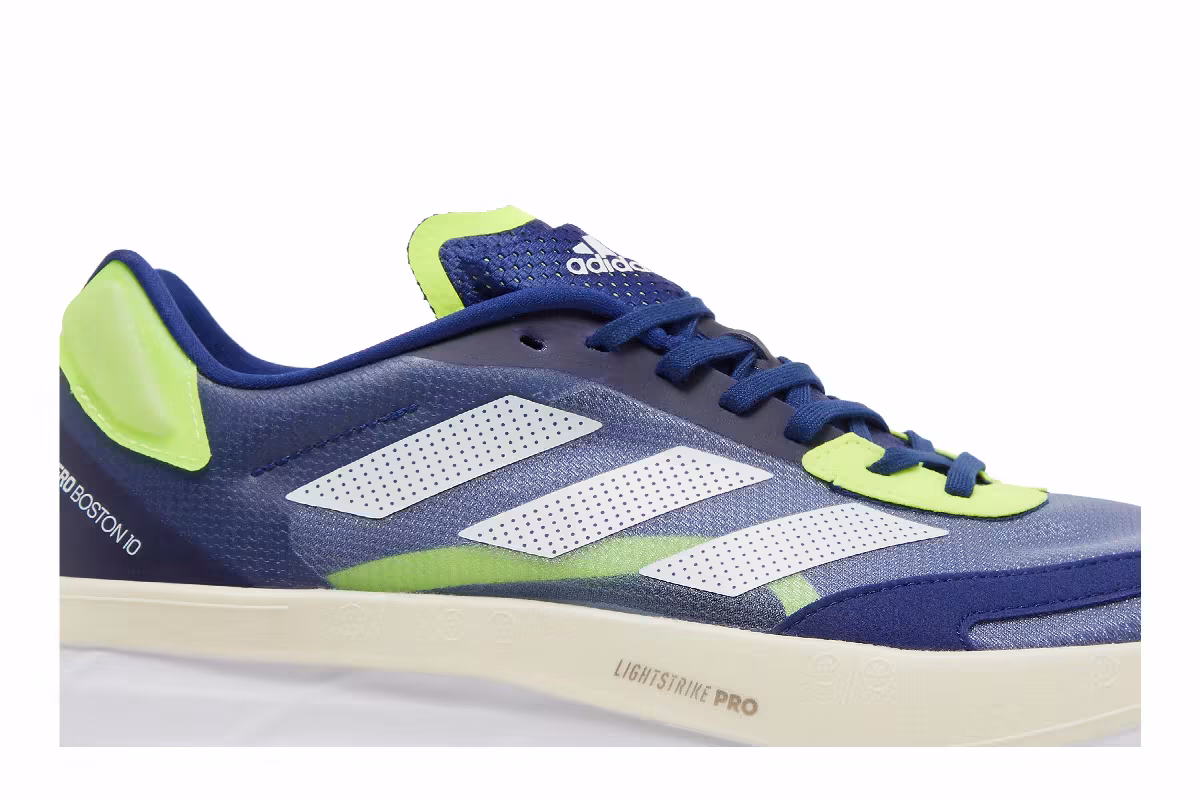 Adidas Adizero Boston 10 Victory Blue Solar Yellow, view 3