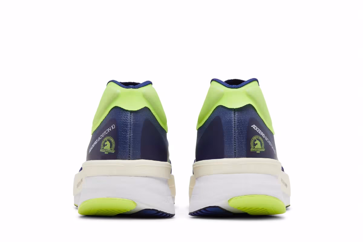 Adidas Adizero Boston 10 Victory Blue Solar Yellow, view 7