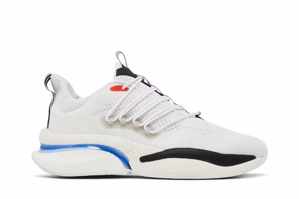 adidas AlphaBoost V1 White Black Blue Fusion, view 2
