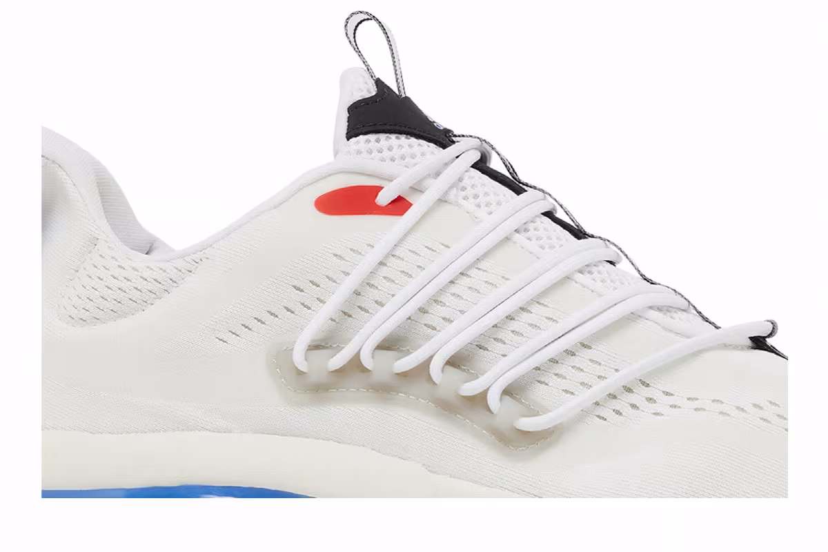 adidas AlphaBoost V1 White Black Blue Fusion, view 3