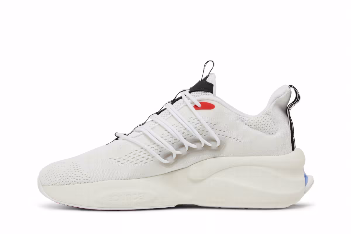 adidas AlphaBoost V1 White Black Blue Fusion, view 4