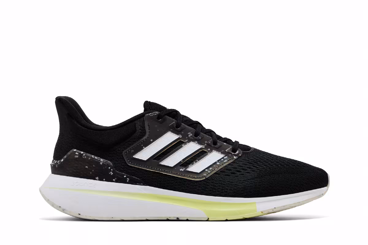 Adidas EQ21 Run Black Almost Lime, view 2