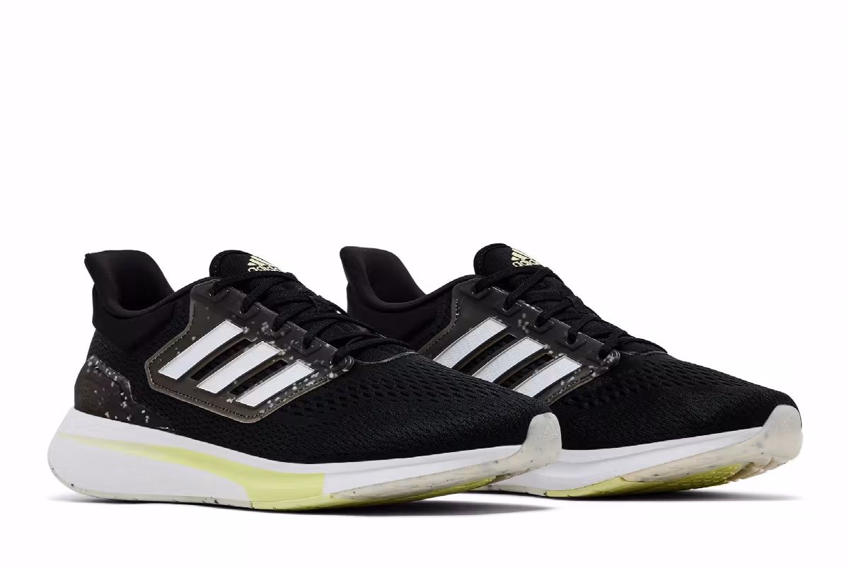 Adidas EQ21 Run Black Almost Lime, view 9