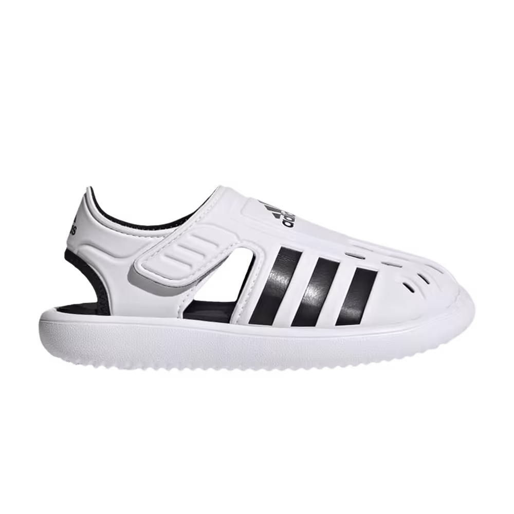 Adidas Summer Closed Toe Water Sandal J White Black