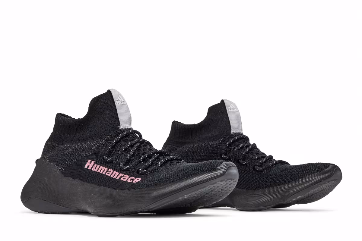 Pharrell x adidas Human Race Sichona Black Shock Pink, view 9