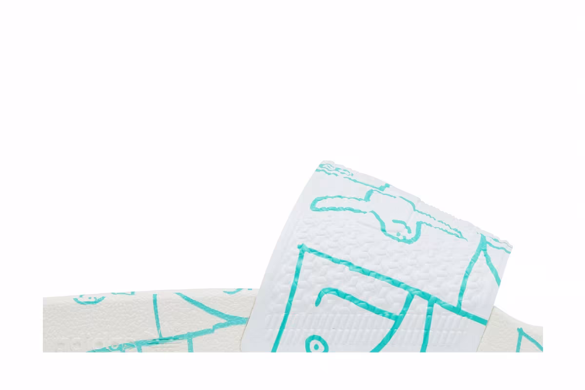 Mark Gonzales x adidas Shmoofoil Slide Allover Print, view 3