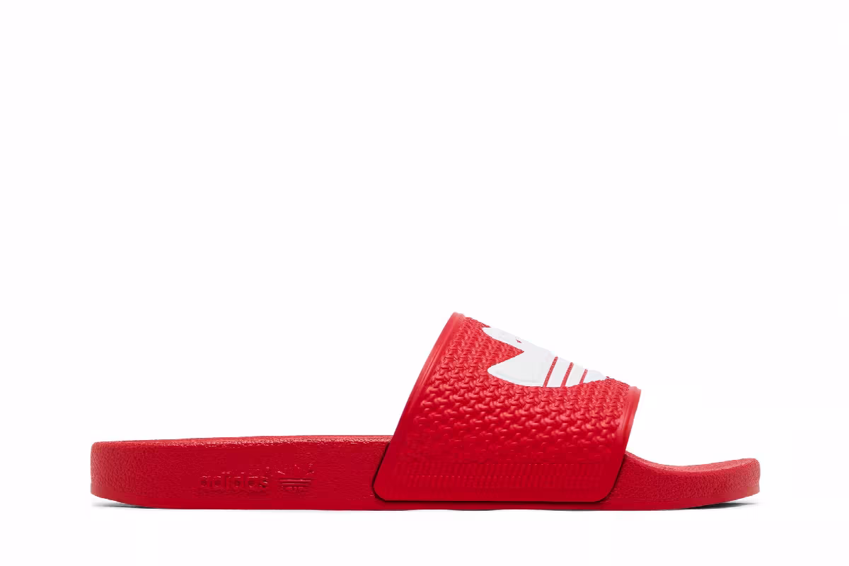 Adidas Shmoofoil Slide Scarlet, view 2