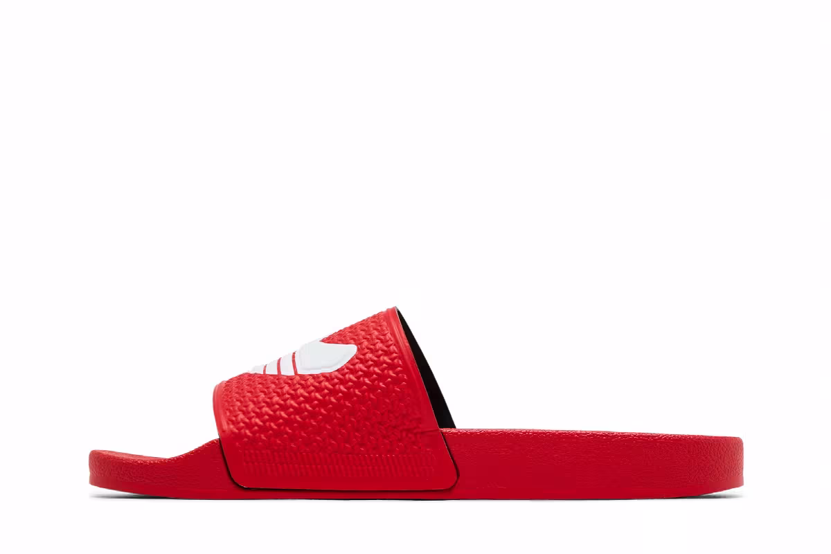 Adidas Shmoofoil Slide Scarlet, view 4
