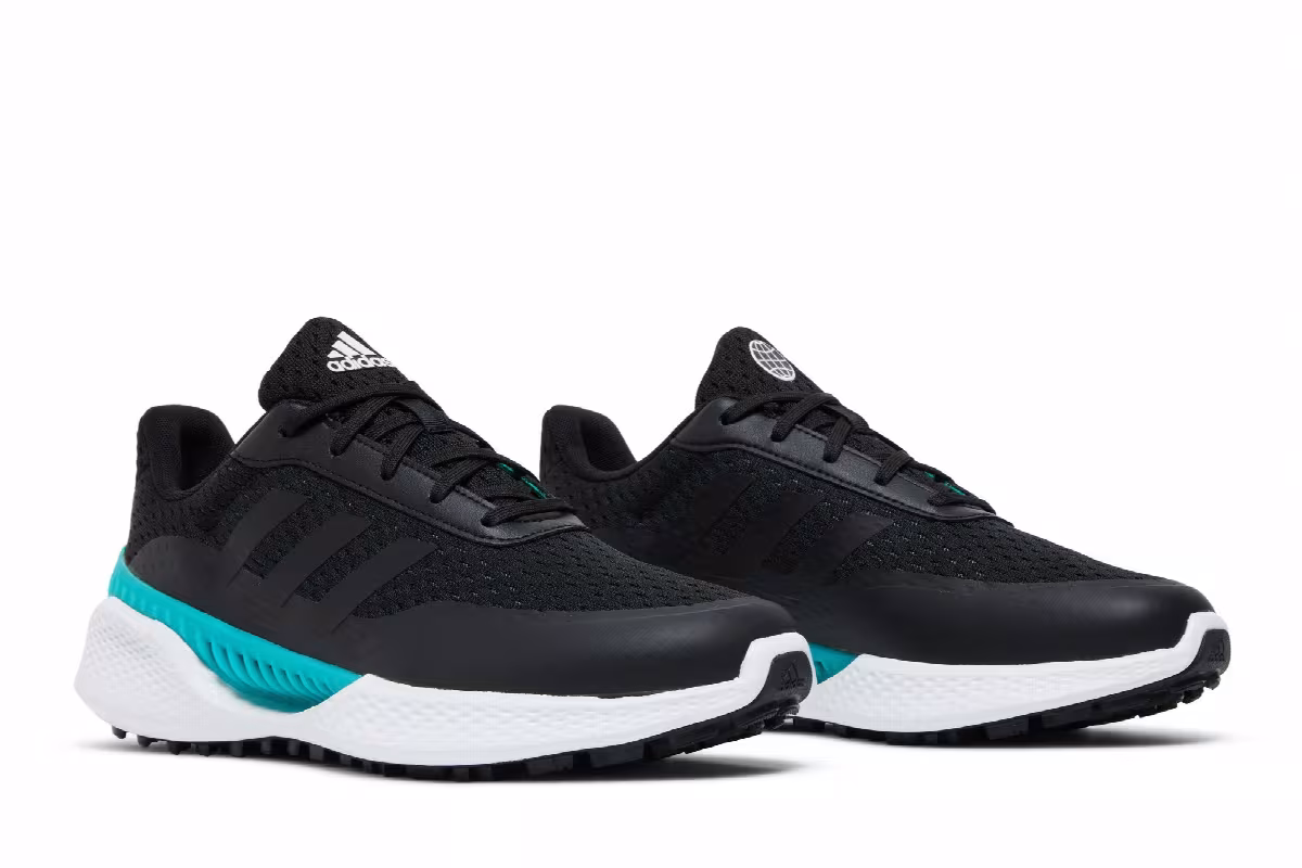 Adidas Women's Summervent Spikeless Golf Black Mint Rush, view 9