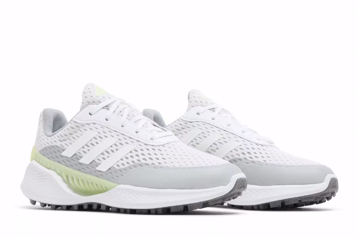 Adidas Women's Summervent Spikeless Golf White Almost Lime, view 9