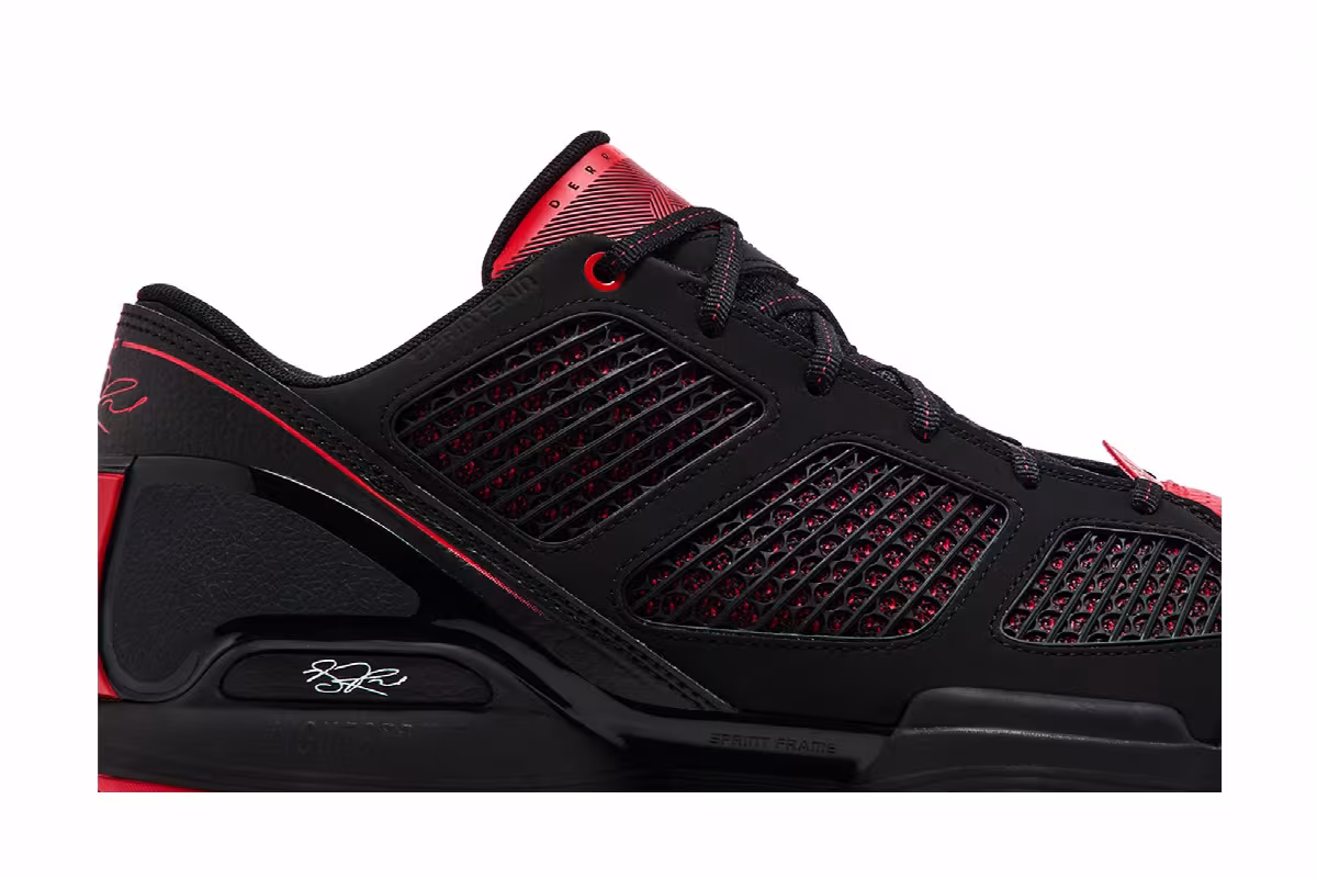 adidas Adizero Rose 1.5 Low Restomod Black Vivid Red, view 3